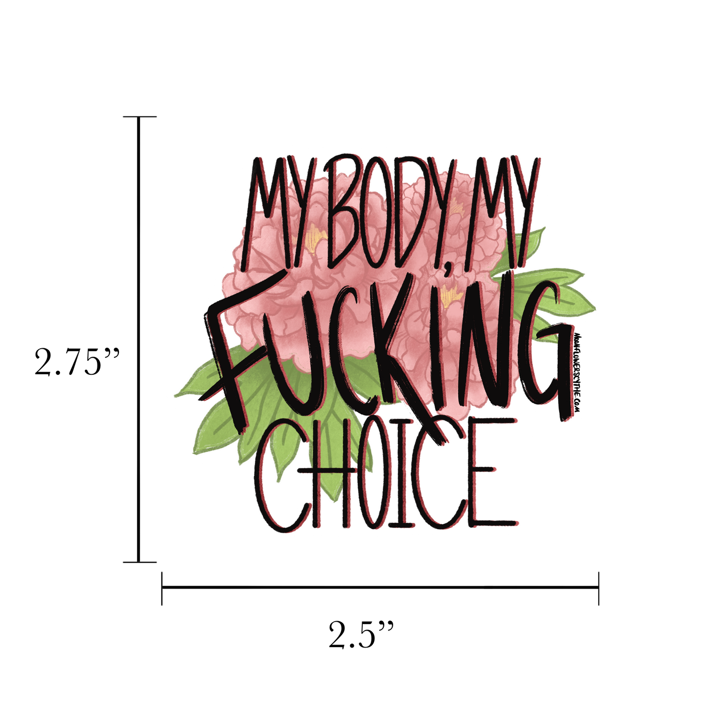 My Body Explicit Sticker