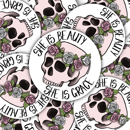 Beauty/Grace Sticker